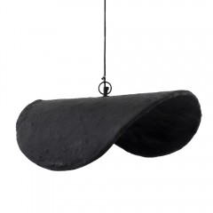 HANGING LAMP WAVE PAPER MACHE BLACK 60 